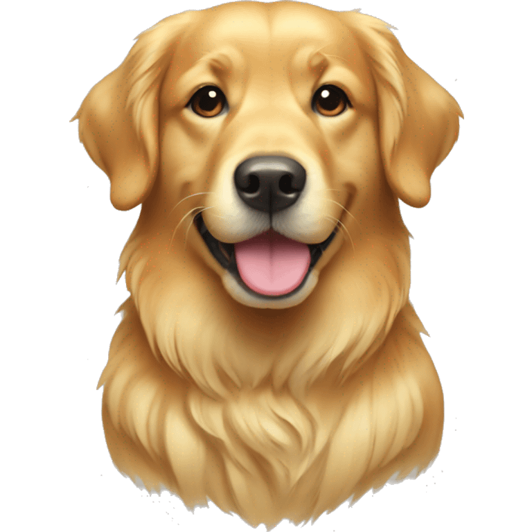 rainbow golden retriever emoji