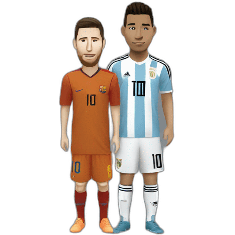 Messi and ronaldo emoji