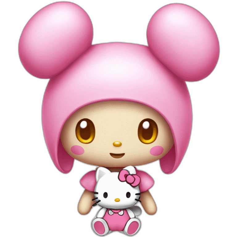 My melody hello kitty emoji