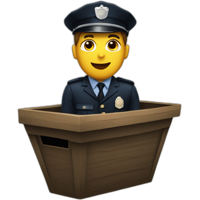 policeman in a coffin emoji