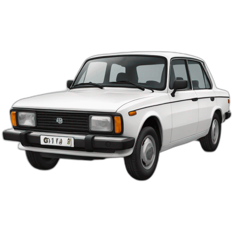 White lada 2106 emoji