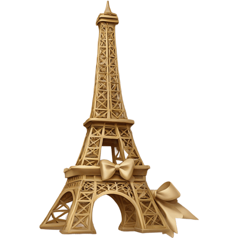 Eiffel Tower and bow emoji