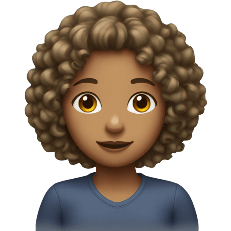 curly hair girl emoji