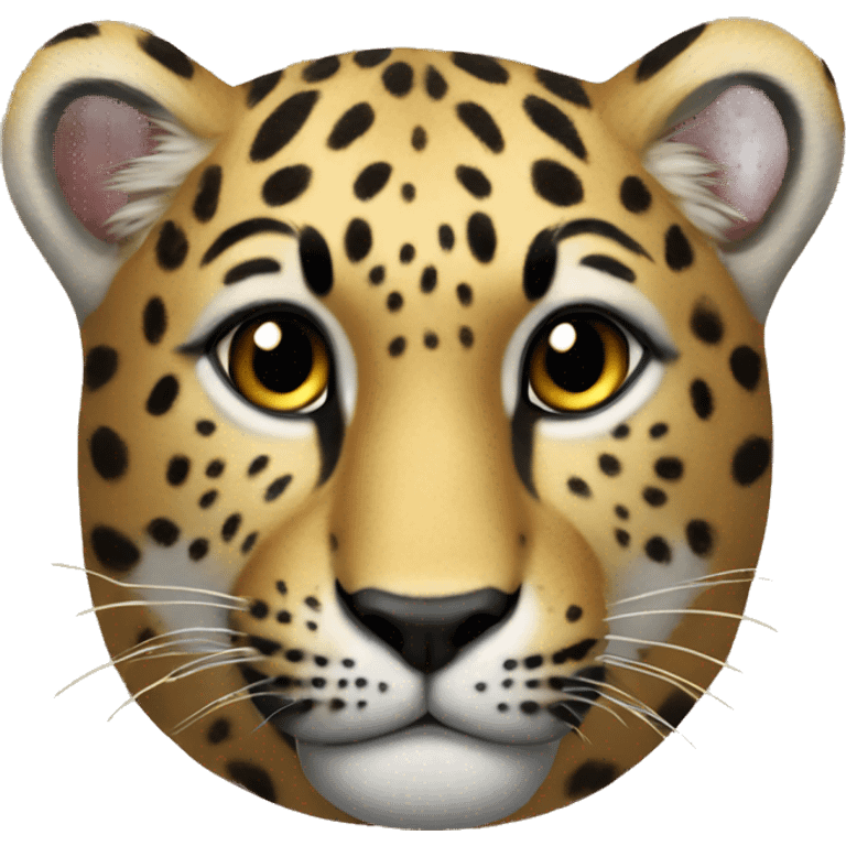 Un corazón de leopardo emoji