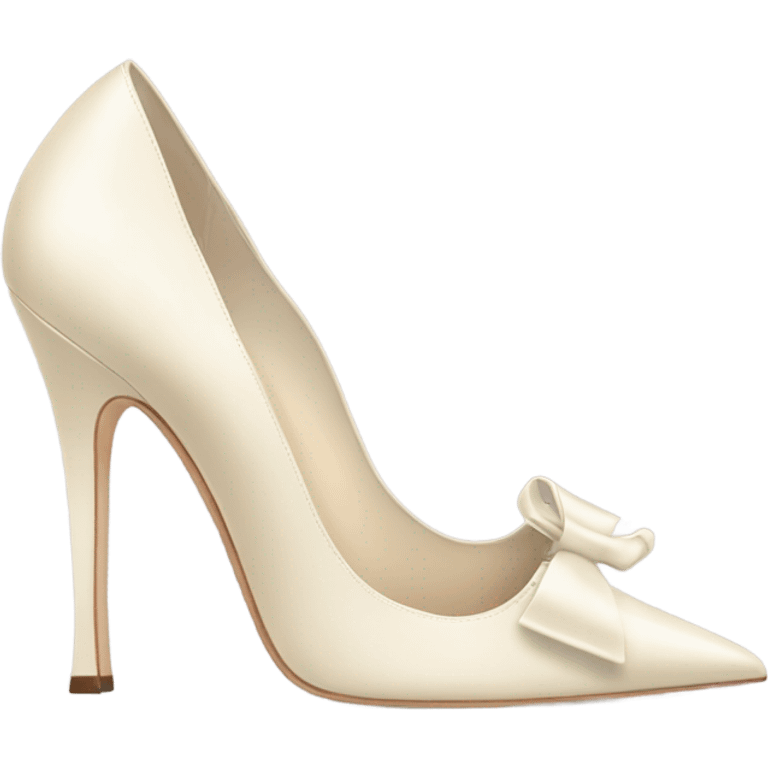 Cream Heels Manolo blahnik  emoji