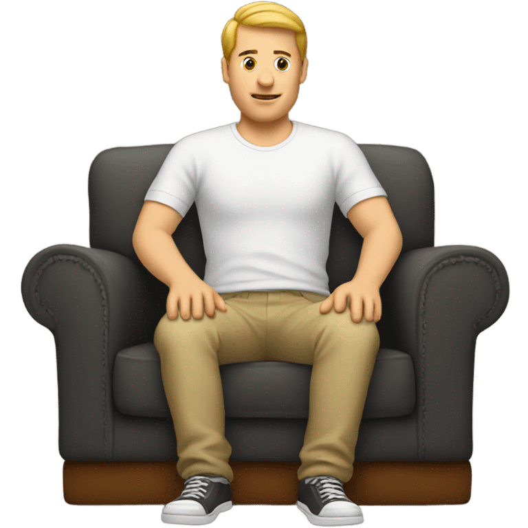 white guy sitting on couch emoji