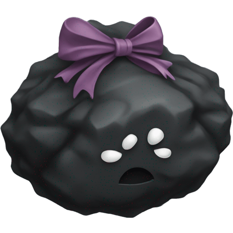 Lump Coal with a bow emoji