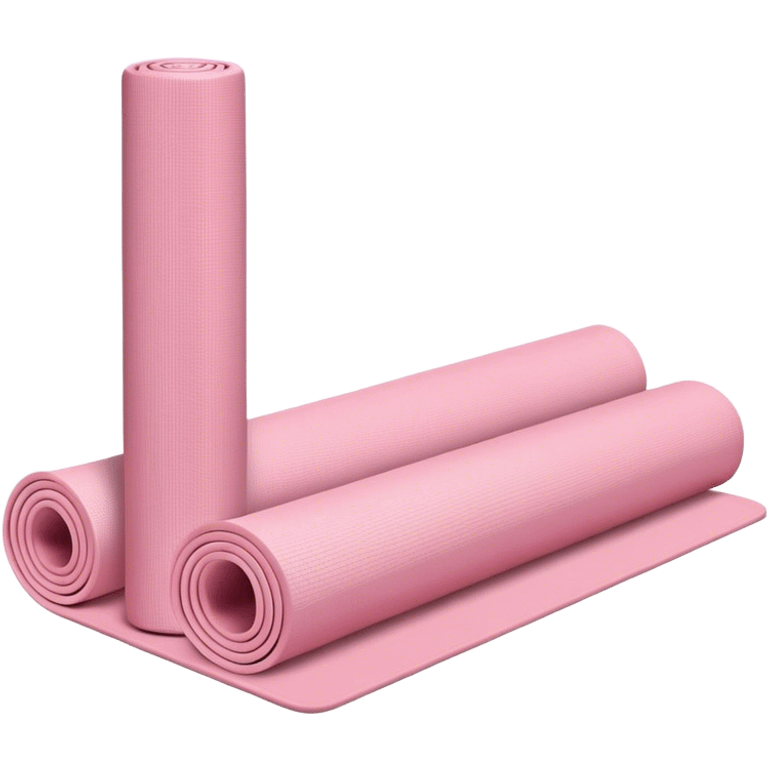 Light pink yoga mat emoji