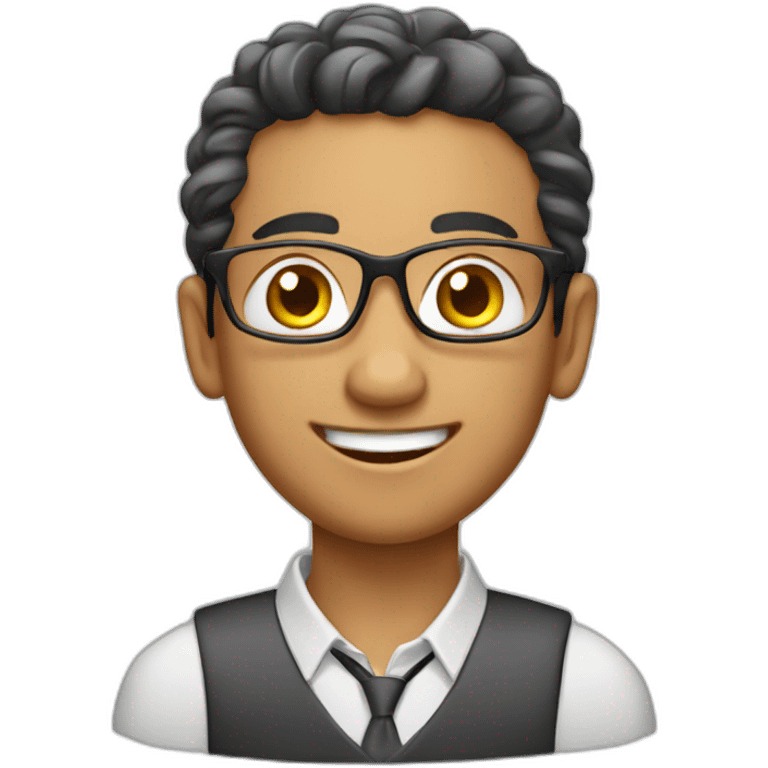 Young Marocan expert accountant  emoji