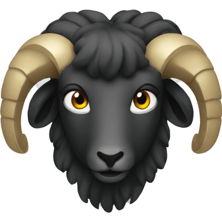 The evil ram emoji