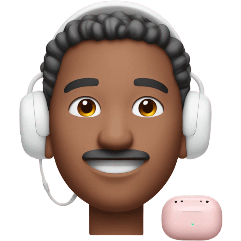 AirPods Max rose pastel emoji