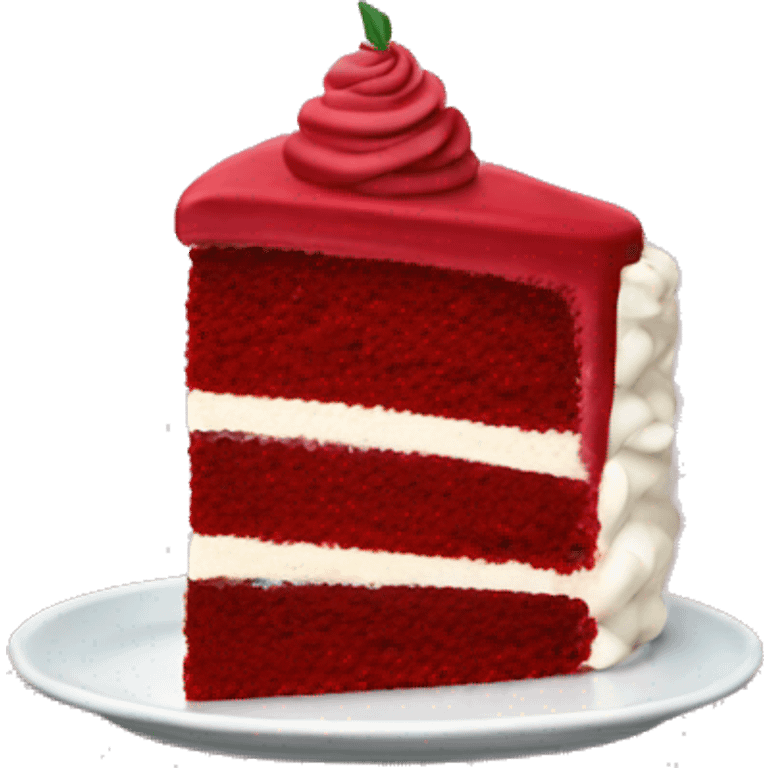 Red velvet cake  emoji