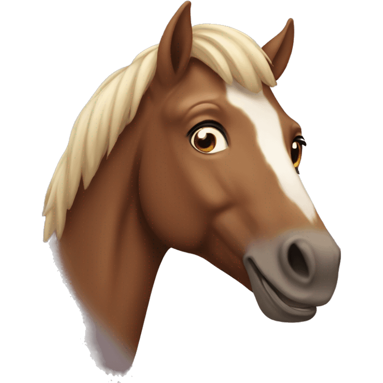 Happy horse emoji