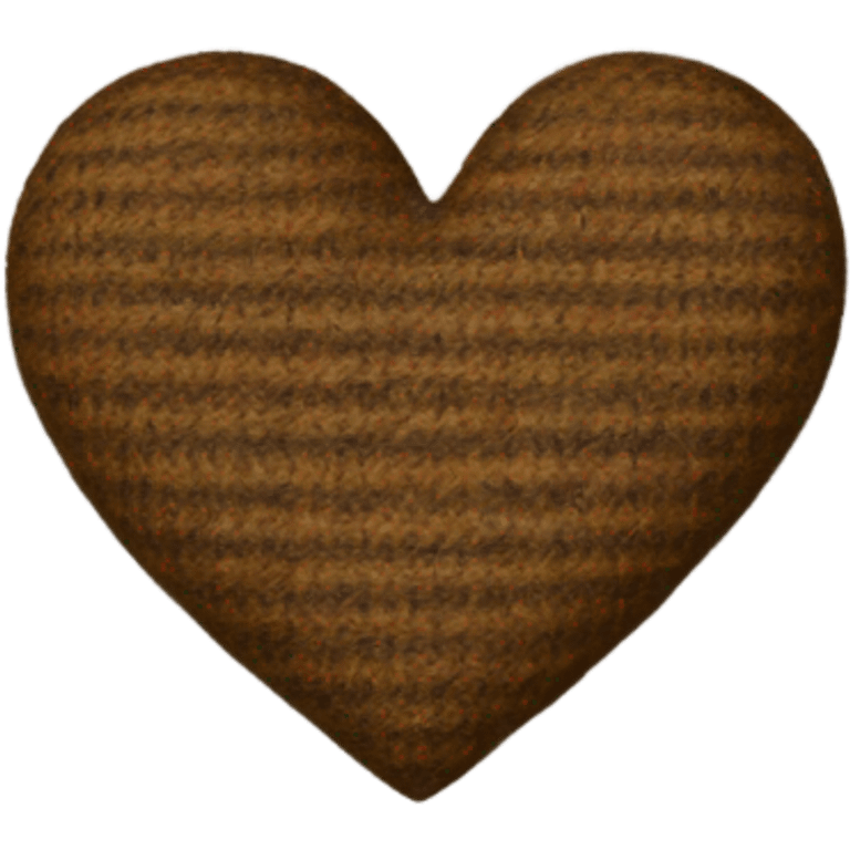 Tweed heart emoji