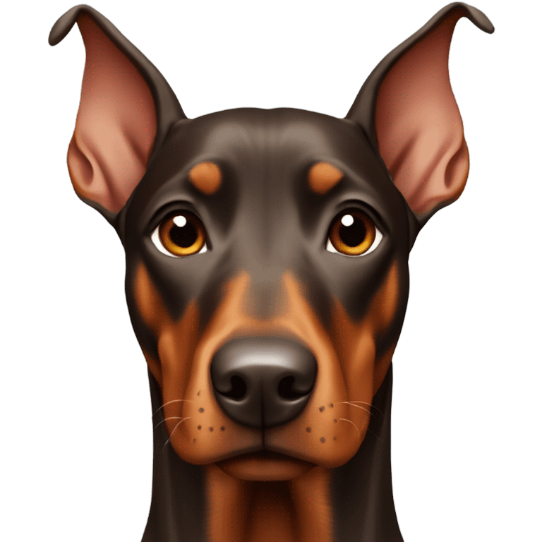 rust colored doberman pinscher emoji