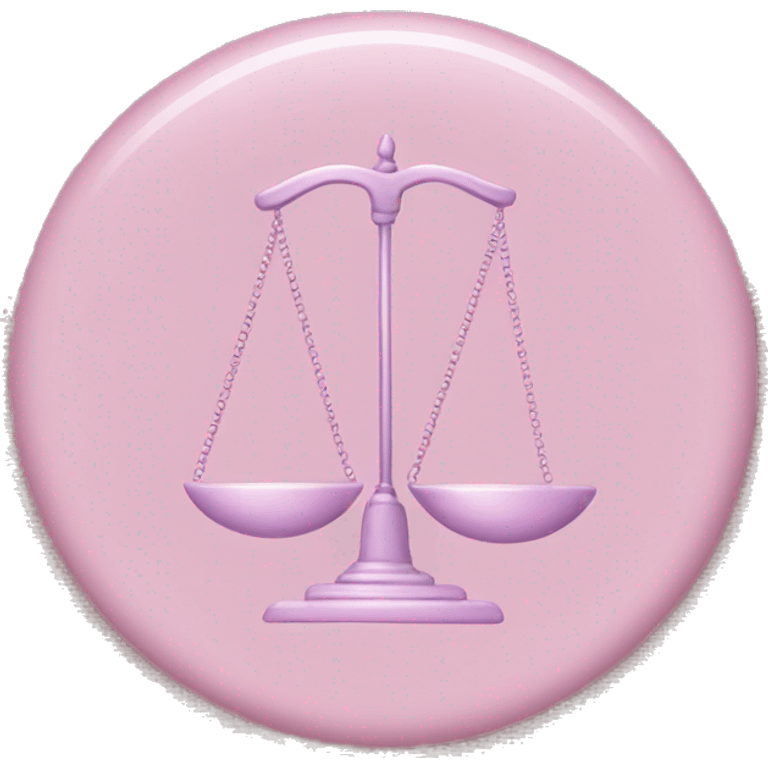 Pastel pink Libra symbol  emoji