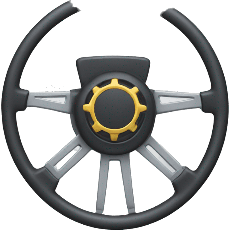 robotic steering wheel emoji