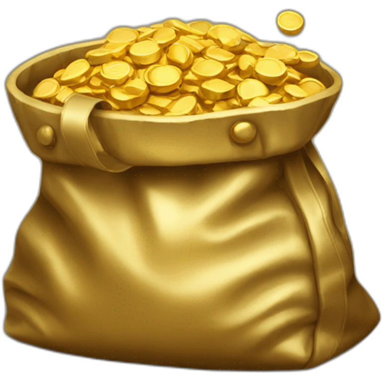 a bag of gold emoji