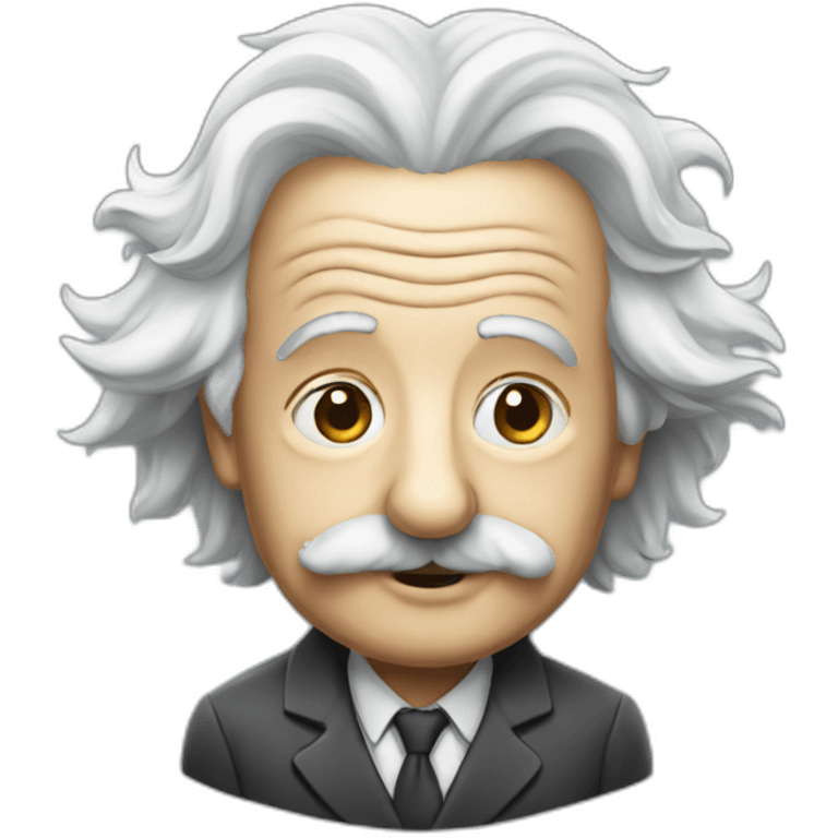 einstein with dolphin body emoji