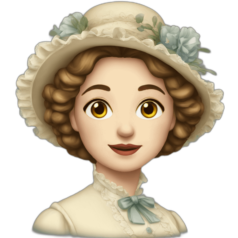 Victorian lady emoji