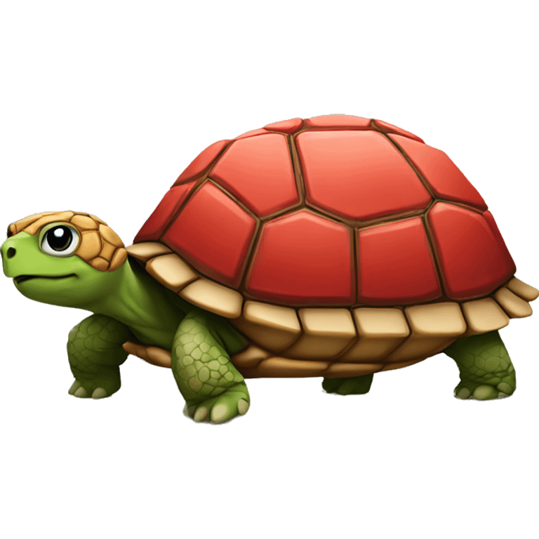 tortoise wearing a red muffler  emoji