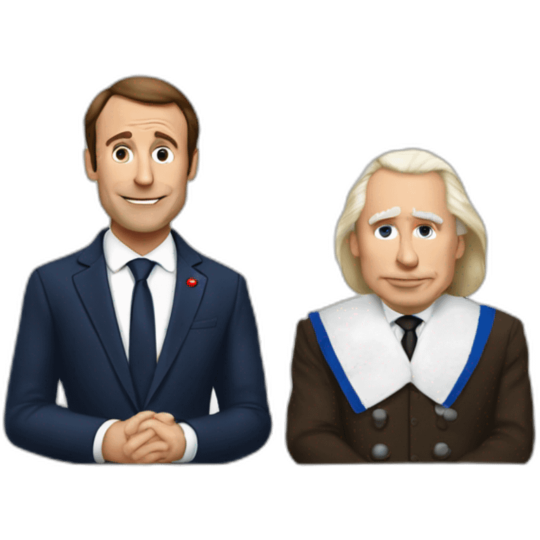 Macron et poutine  emoji