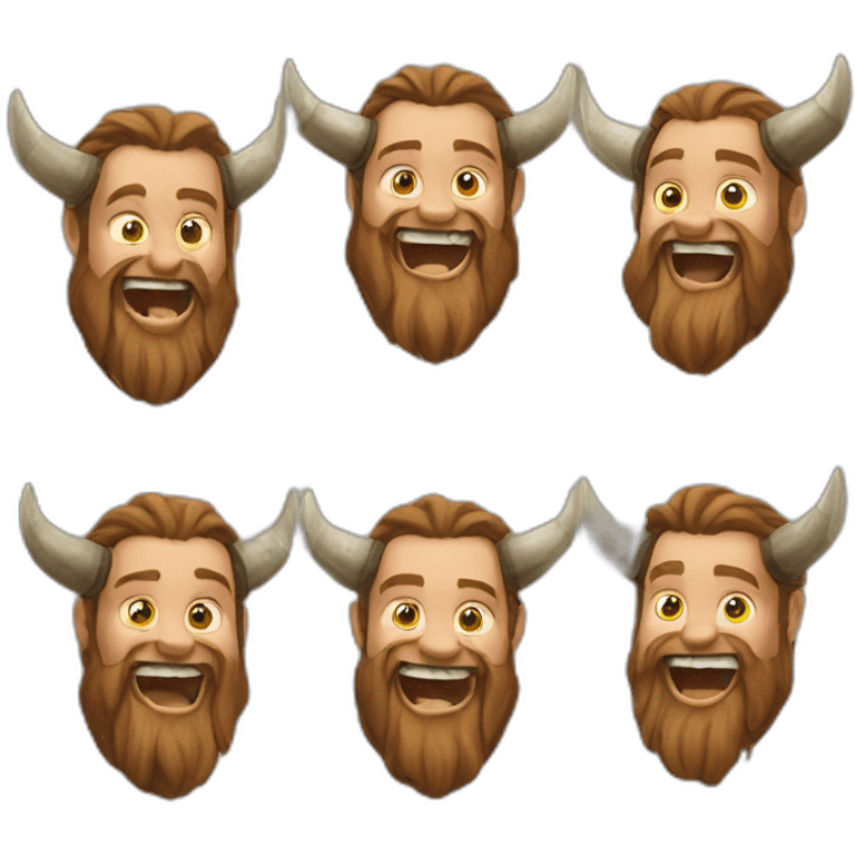 Laughing viking rollo  emoji