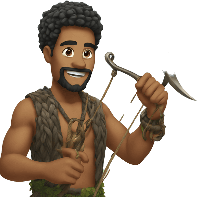 Maui and his hook emoji