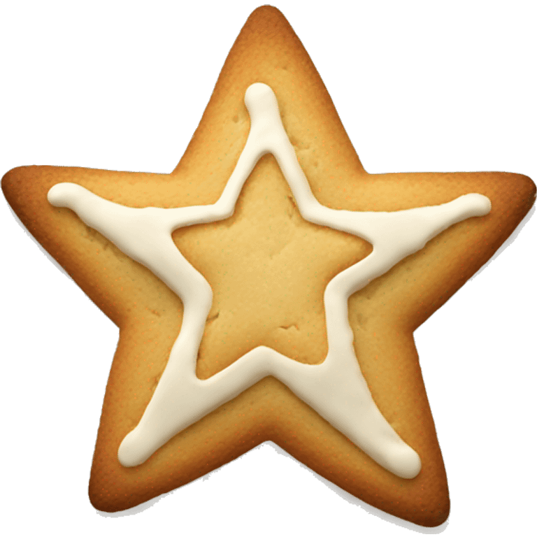 Christmas star cookie emoji