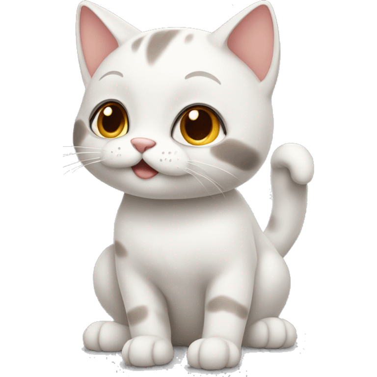 Cat with cute paws emoji