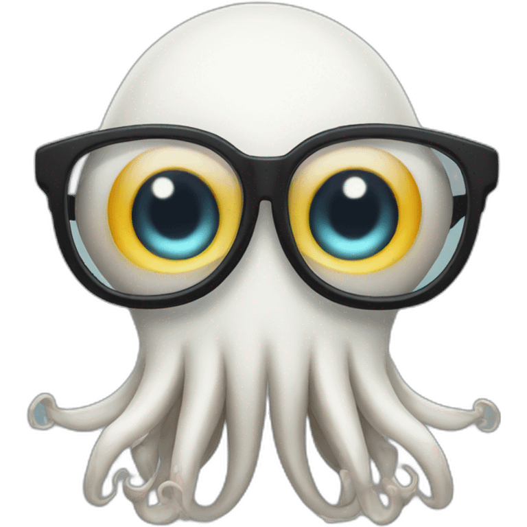 Squid with glasses emoji