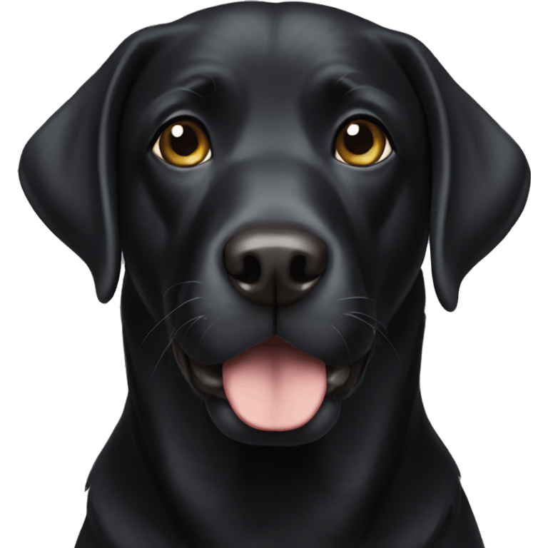 Black Labrador  emoji