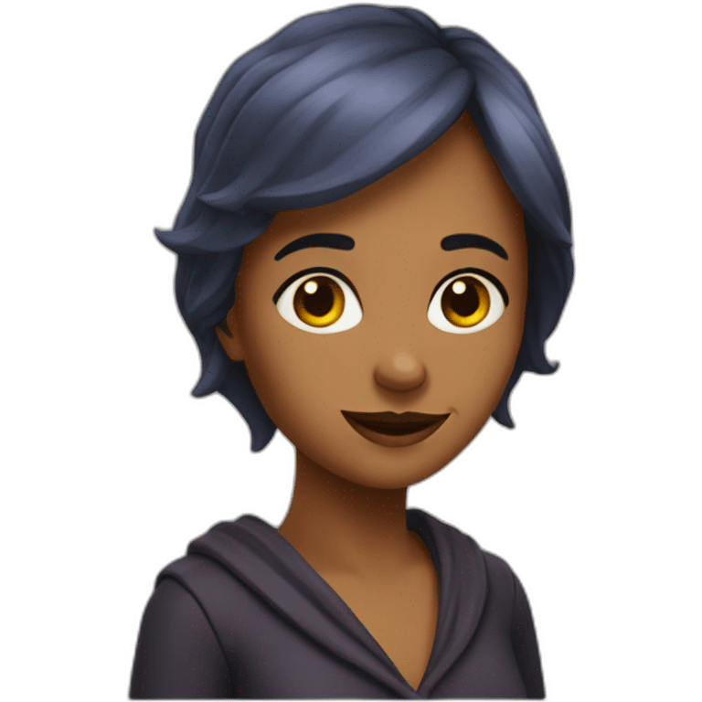 Une femme chauve emoji