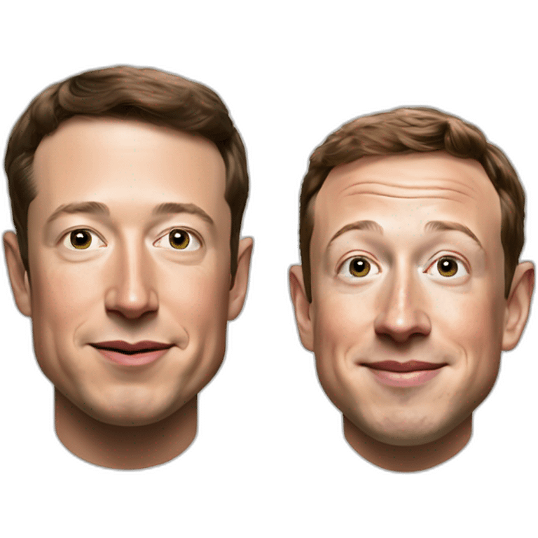 Elon musk and mark Zuckerberg emoji