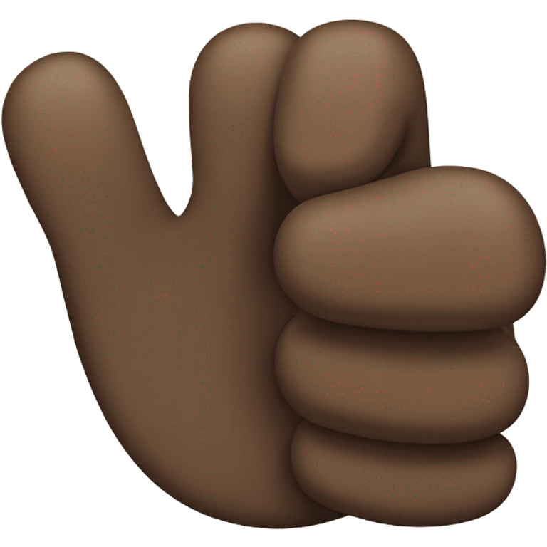 Thumb up with dark  emoji