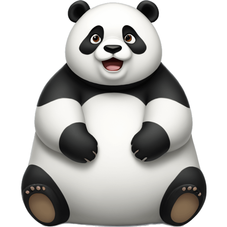 Fat panda emoji