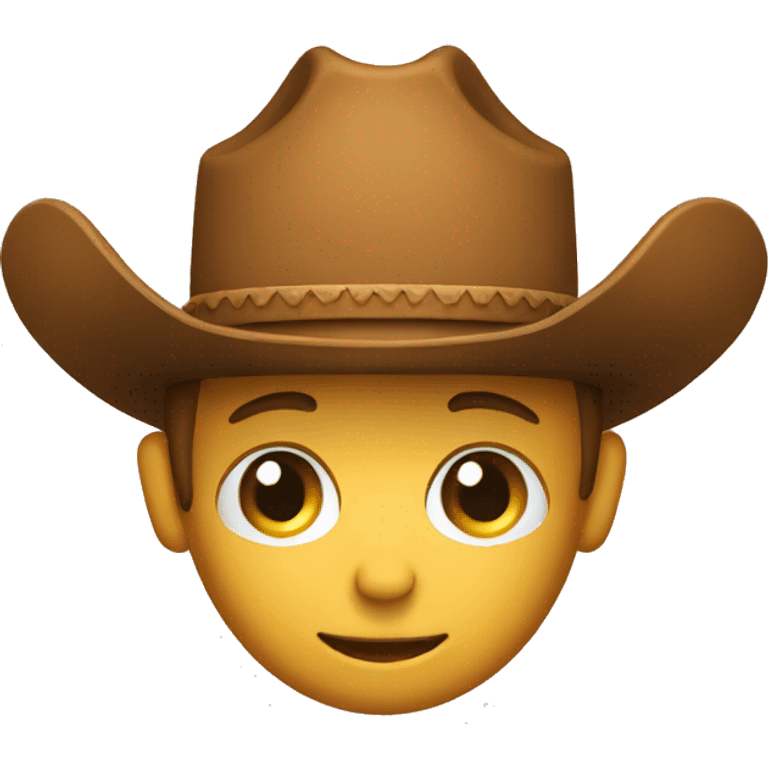 An cowboy emoji giving his hat to you emoji