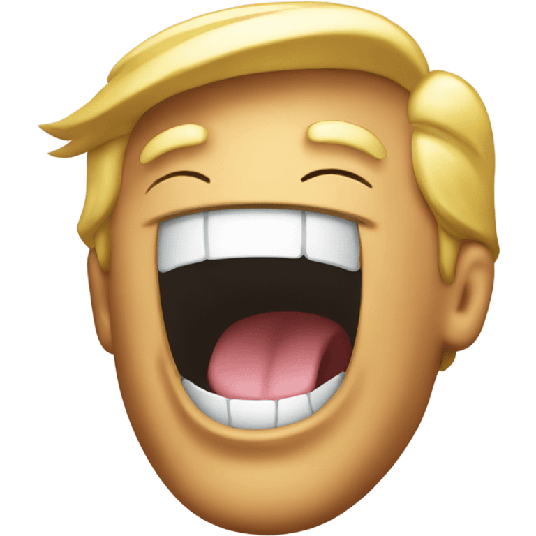 donald trump laughing emoji