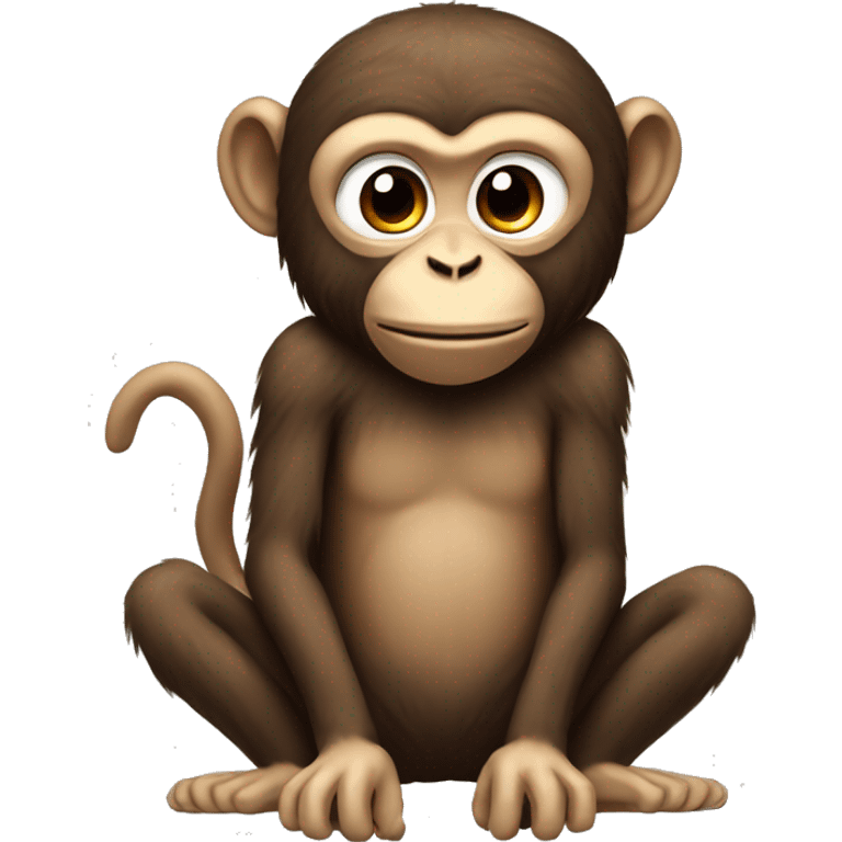 monkey with no legs and no tail emoji