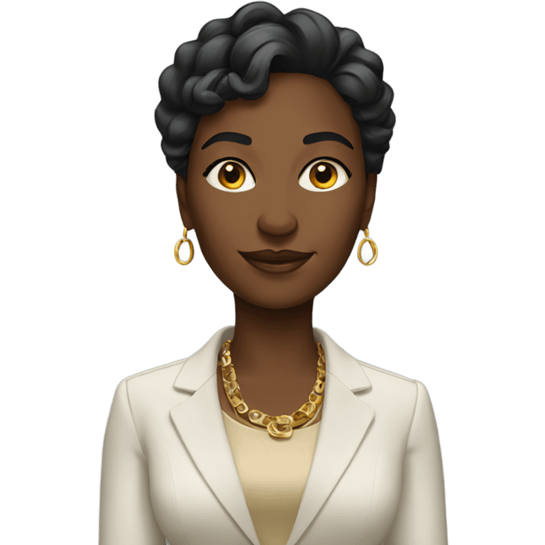 Rich black woman emoji