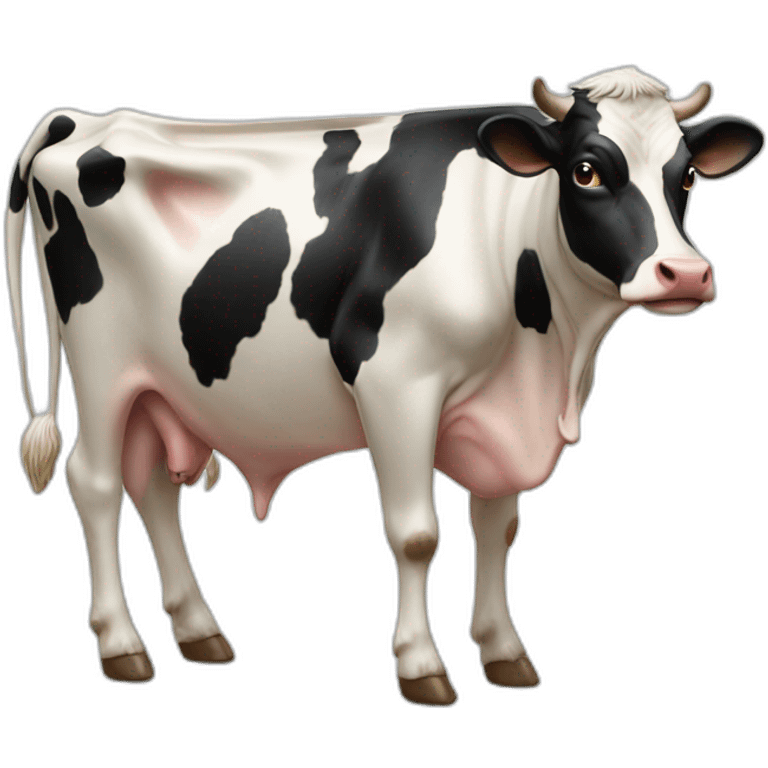 Milks cow full body emoji