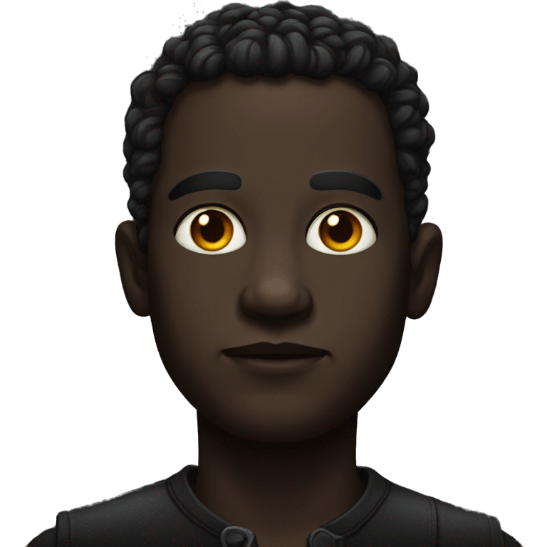 dark and striking portrait emoji