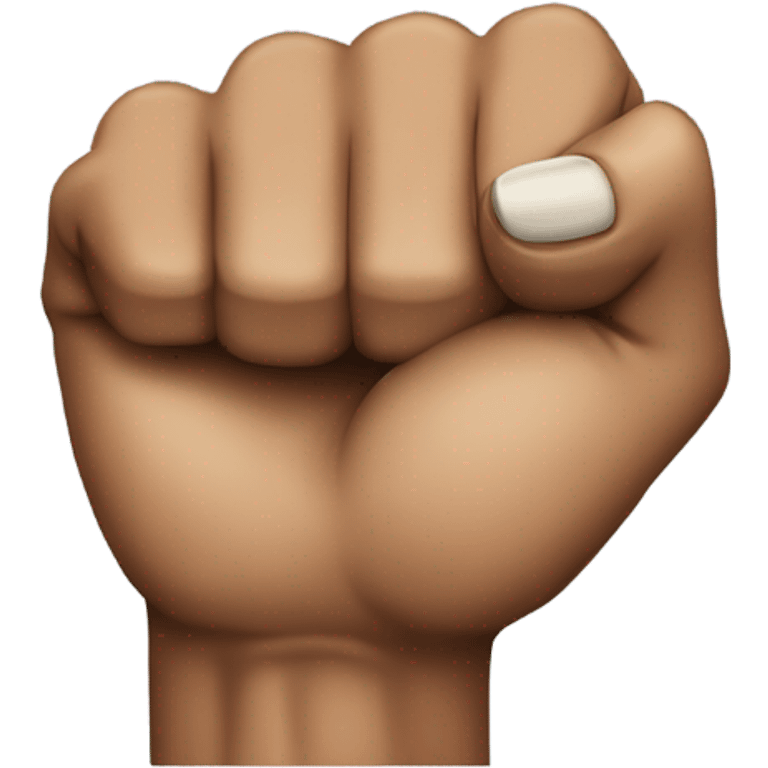 Black fist with nails  emoji