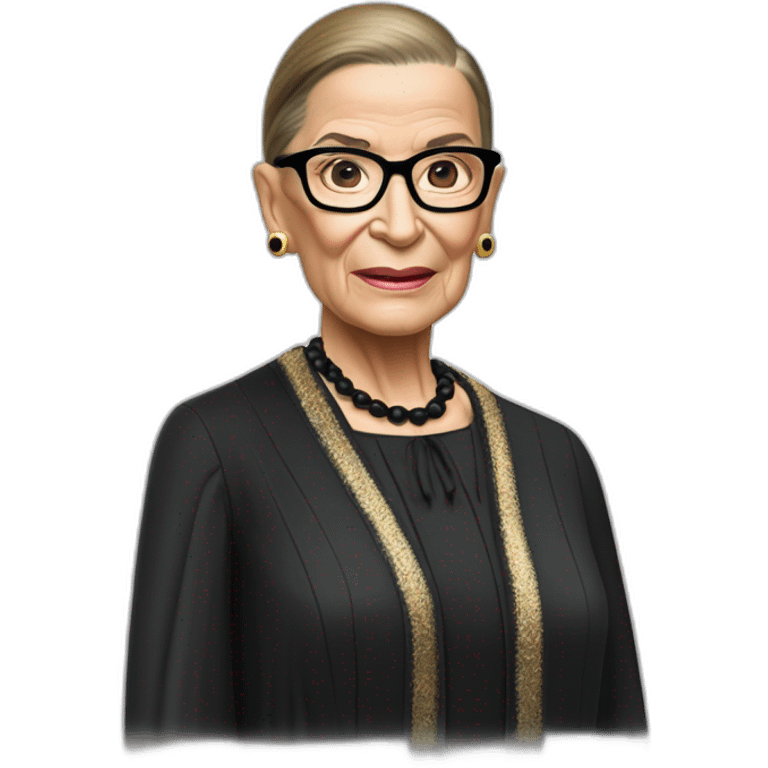 ruth bader ginsburg bikini (full body, apple ios17) emoji