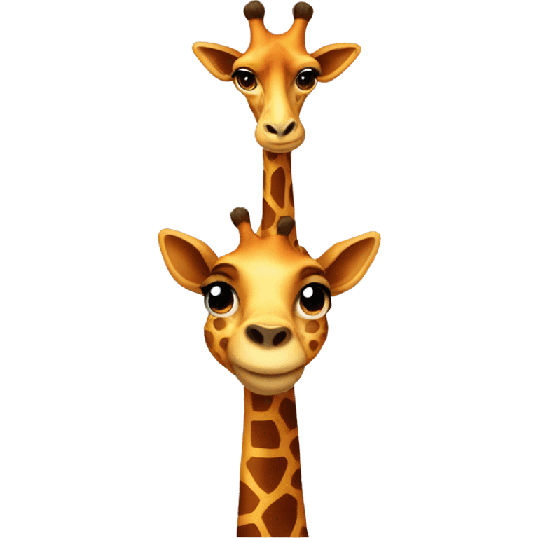 Giraff with a bow emoji