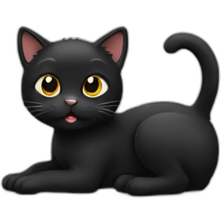 Black cat emoji