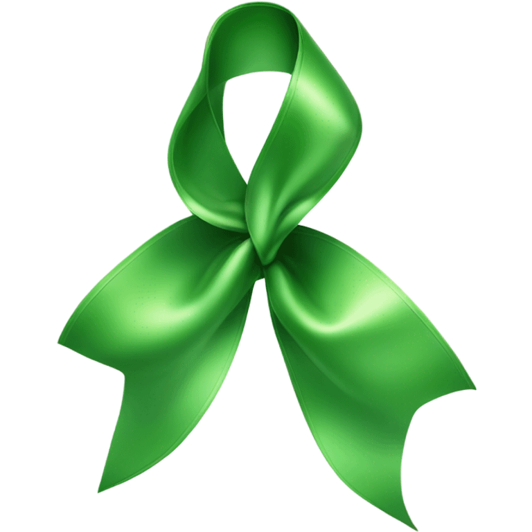 Green ribbon  emoji