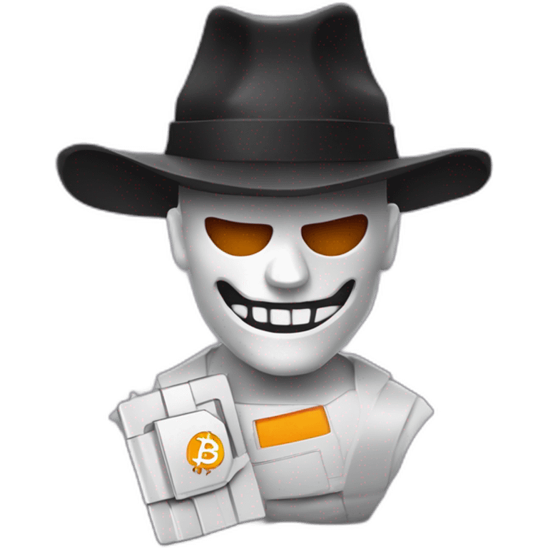 Trezor Hardware Wallet Bitcoin Halloween Style emoji