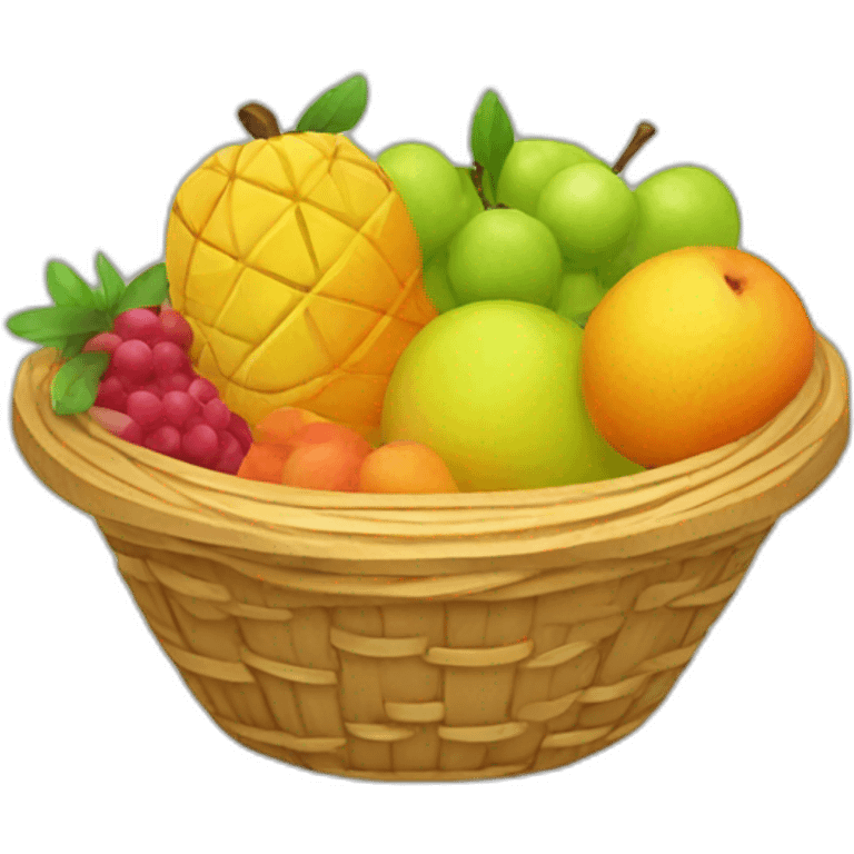 Fruit basket emoji