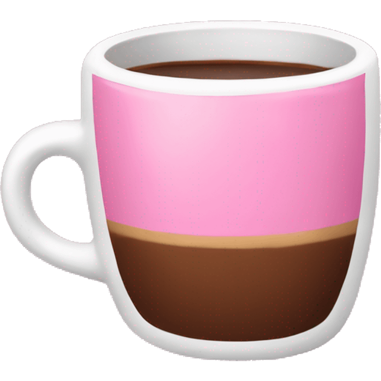 Pink coffee emoji